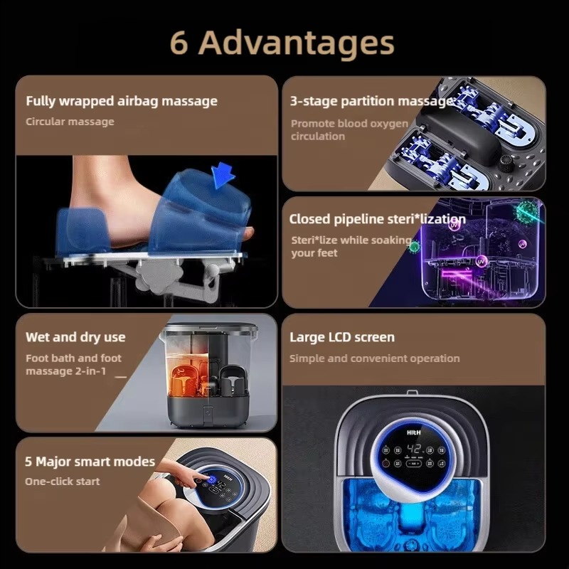 Portable Electric Foot Massage - Foot Spa ulasan dan harga