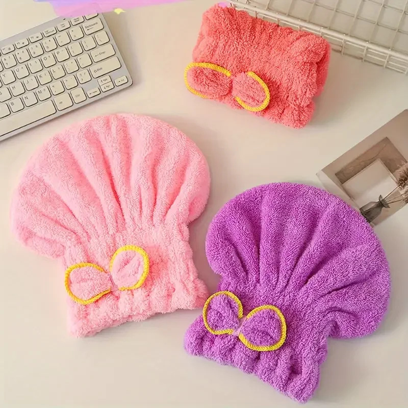 Quick Drying Hair Cap Women Bo - Spa Towel ulasan dan harga