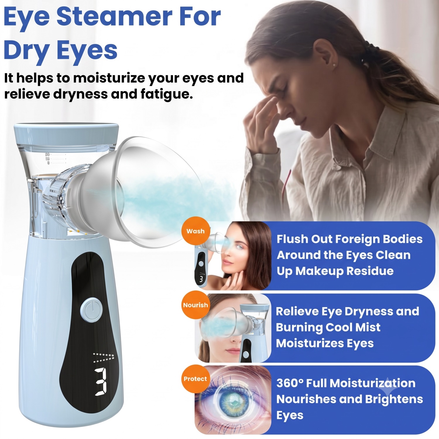 Eye Nano Humidifier Nebulizer  - Face Steamer ulasan dan harga