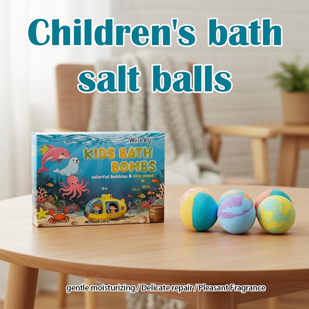 6Pcs Kids Bubble Bath Bombs Se - Bath Salts ulasan dan harga