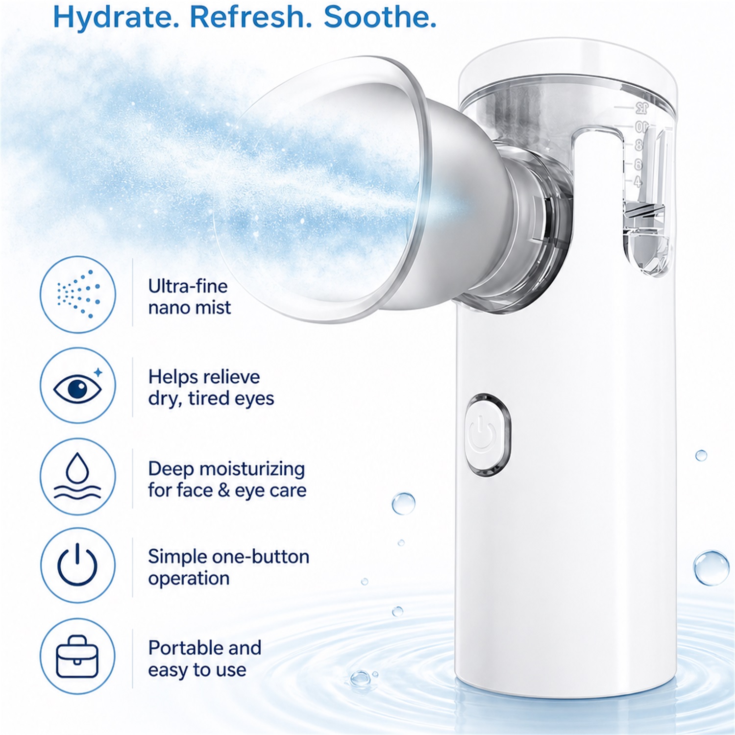 Eye Nano Humidifier Nebulizer  - Face Steamer ulasan dan harga