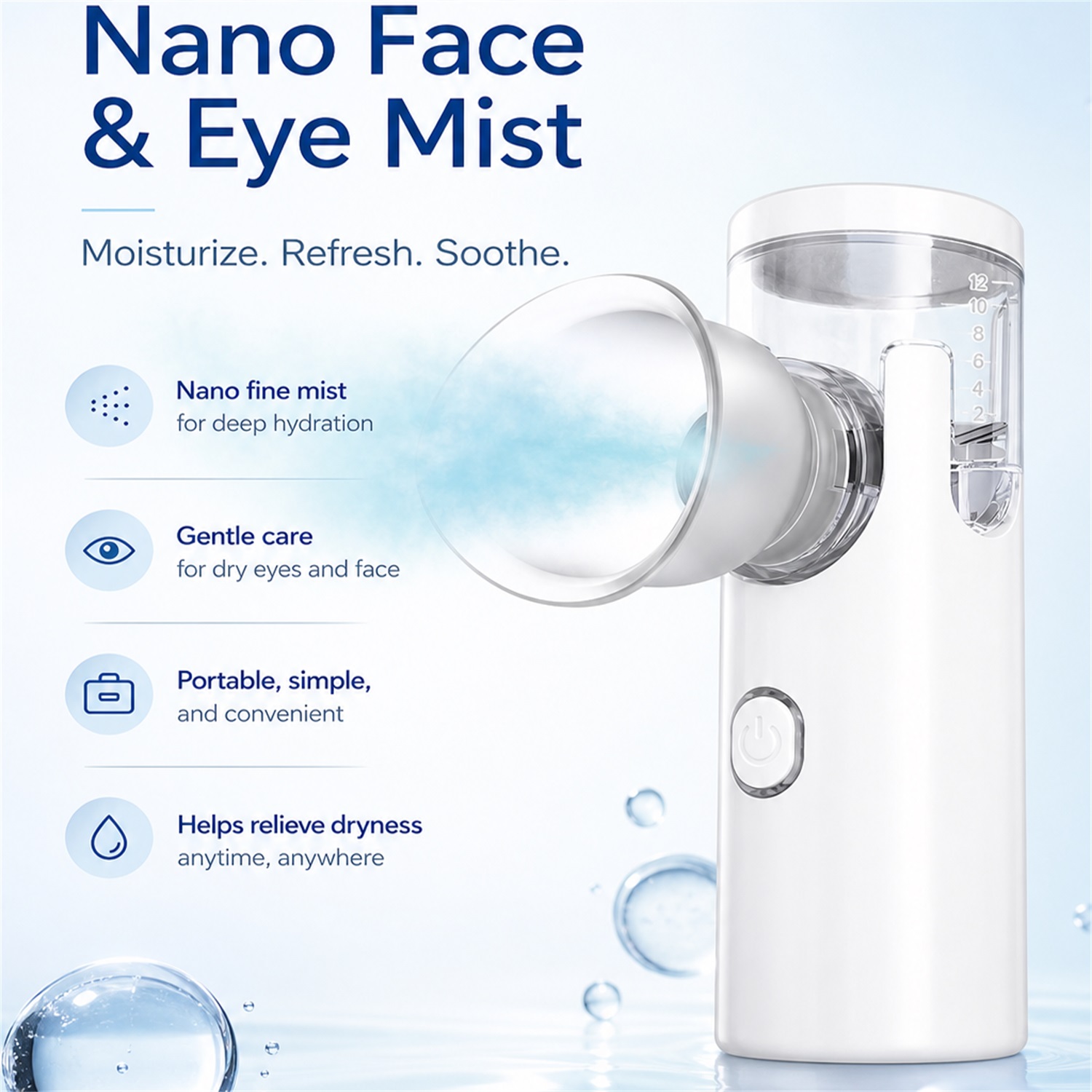 Eye Nano Humidifier Nebulizer  - Face Steamer ulasan dan harga