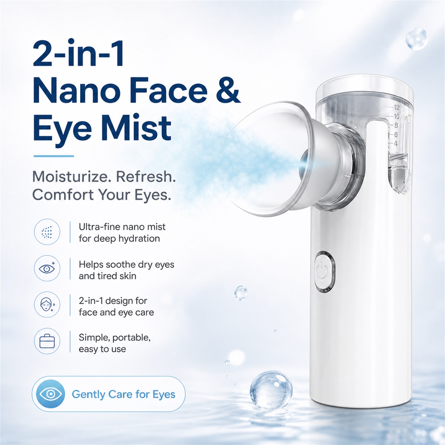 Nano Spray Eye Massage Instrum - Face Steamer ulasan dan harga