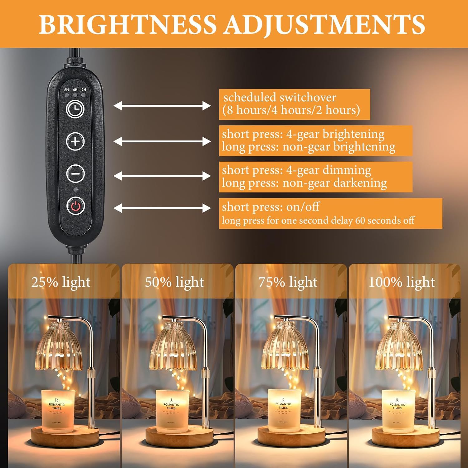 Adjustable Height Aromatherapy - Wax Warmer ulasan dan harga