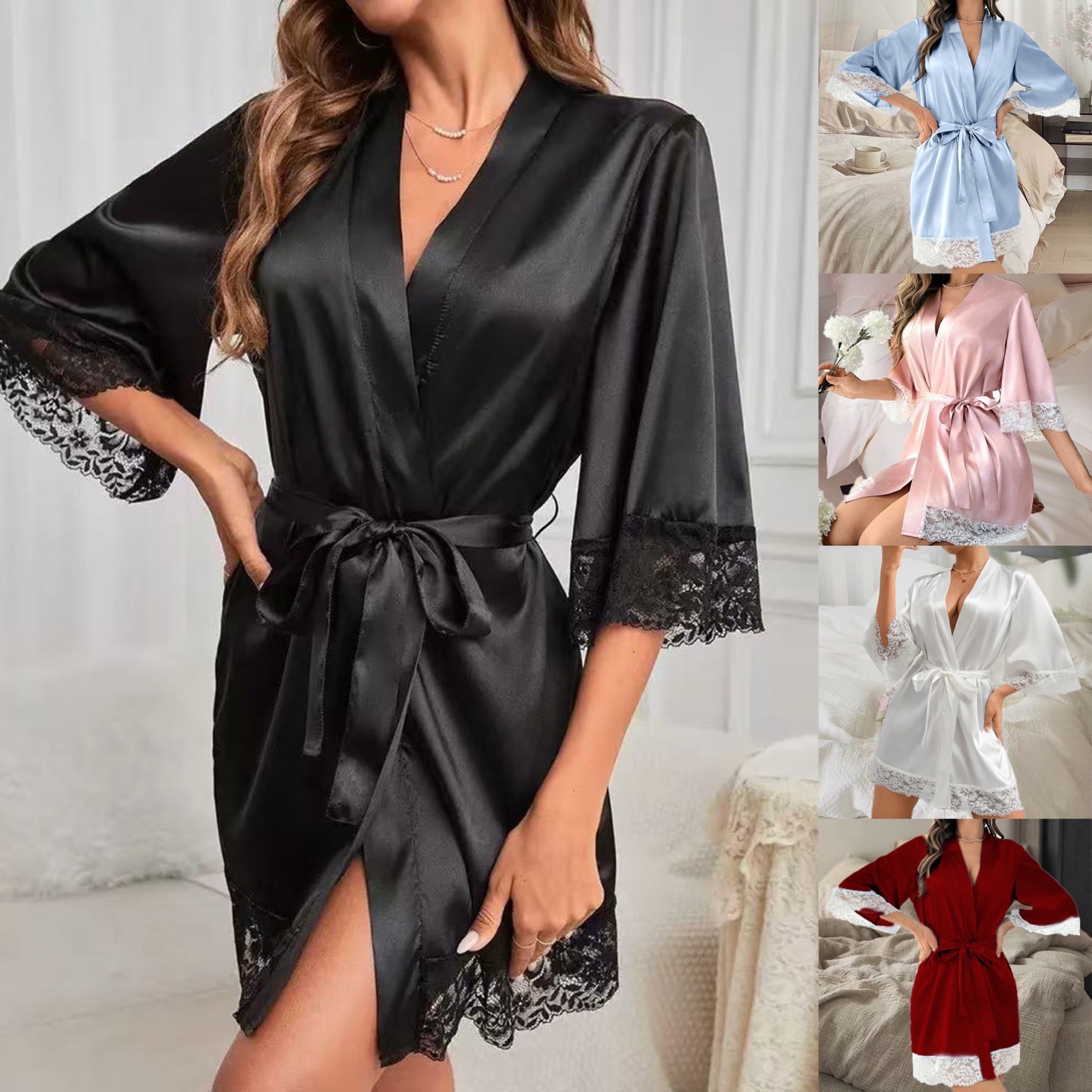 European and American bride ba - Bathrobe ulasan dan harga