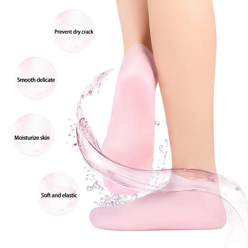 1Pair Silicone Foot Care Socks - Foot Spa ulasan dan harga