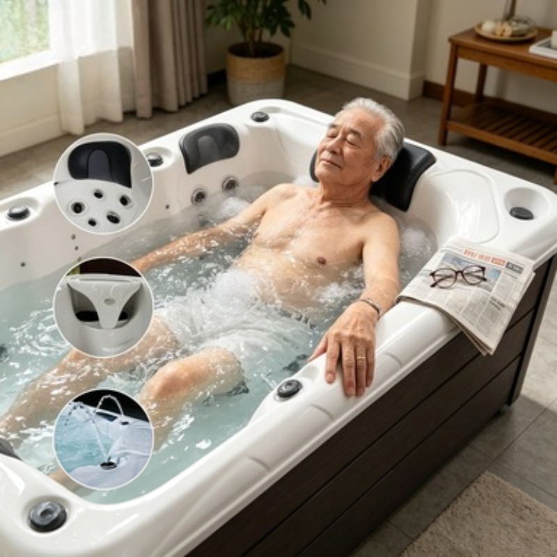 Massage Bathtub Acrylic Whirlp - Hot Tub ulasan dan harga