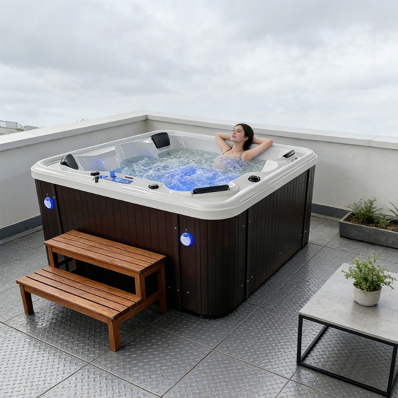Massage Bathtub Acrylic Whirlp - Hot Tub ulasan dan harga