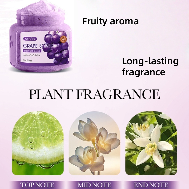 Grape Bath Salt Scrub 350g, Ex - Bath Salts ulasan dan harga