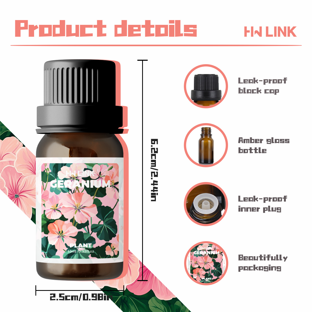 Geranium Essential Oils 10ml P - Aromatherapy Diffuser ulasan dan harga