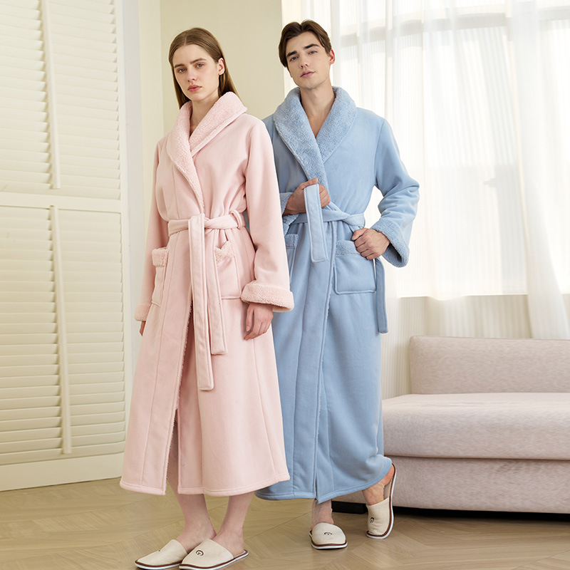 Couples' Bathrobes for Men Win - Bathrobe ulasan dan harga