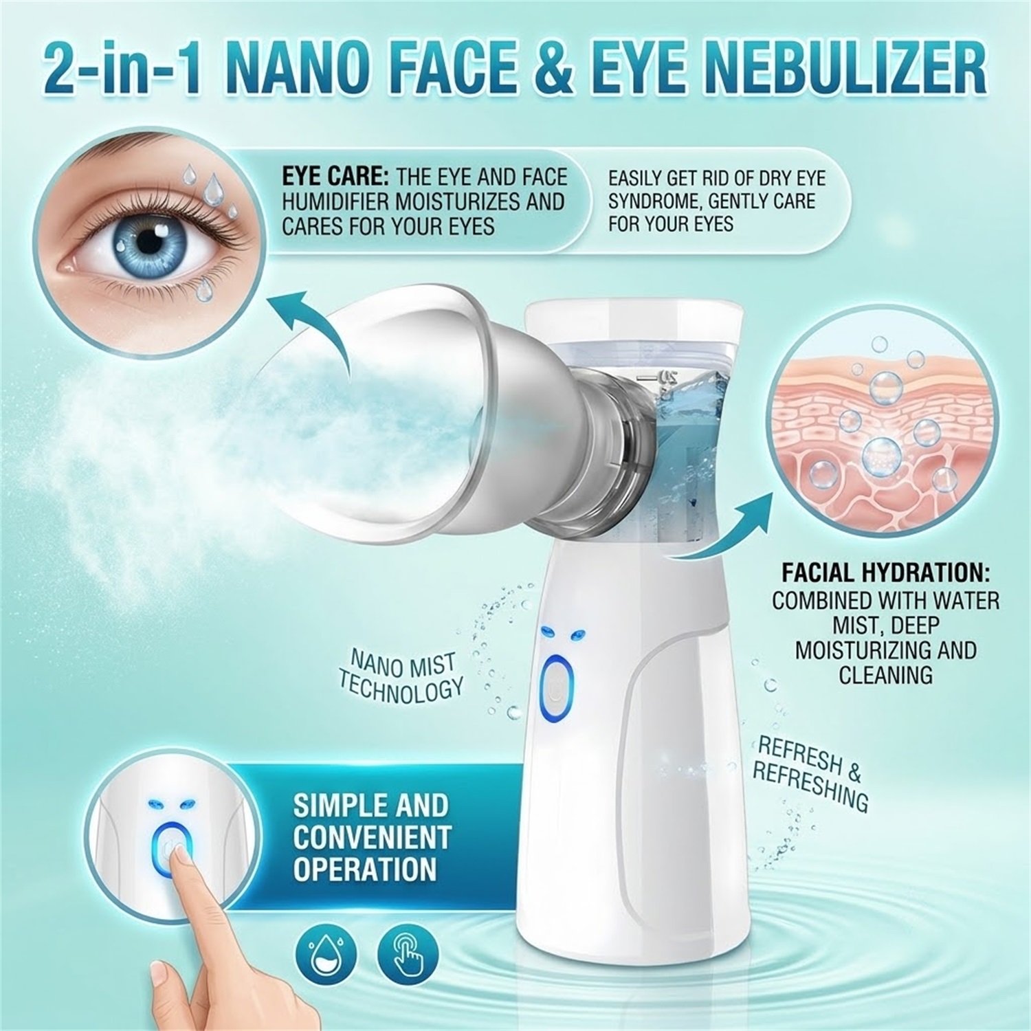 Handheld Facial Nano Mister Po - Face Steamer ulasan dan harga