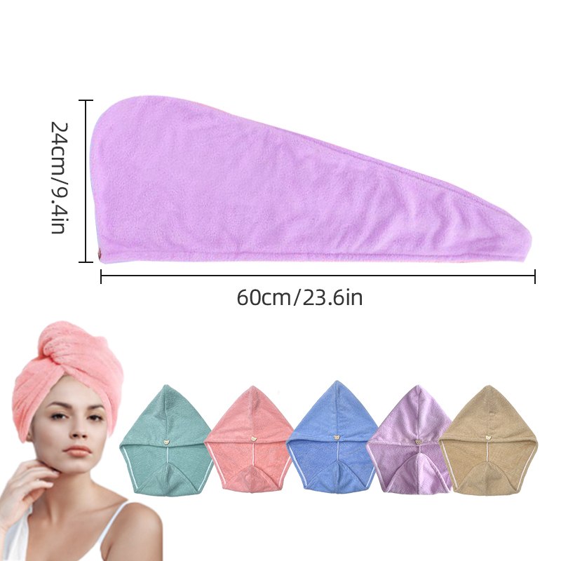 Microfiber Hair Towel Wrap for - Spa Towel ulasan dan harga